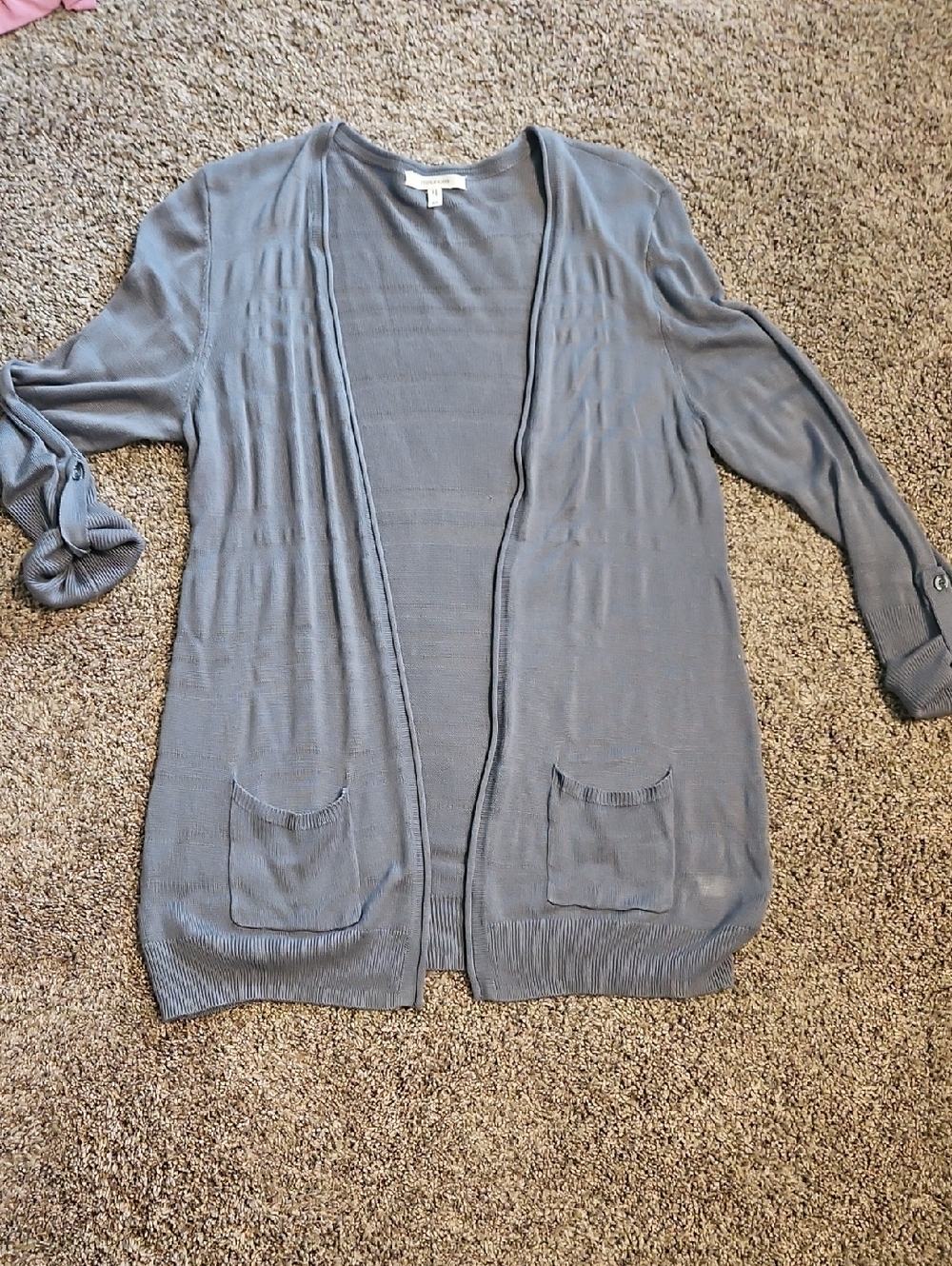 Maurices Slate Gray Open-Front Women’s Cardigan